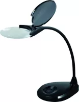Lupa na čítanie s osvetlením Levenhuk Zeno Lamp ZL13 black stolná - 2x (125mm)