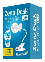 Zväčšovacia lupa s osvetlením Levenhuk Zeno Desk D19 - 2x; 6x (120mm/25mm)